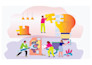 draw custom 2d flat illustration from your idea